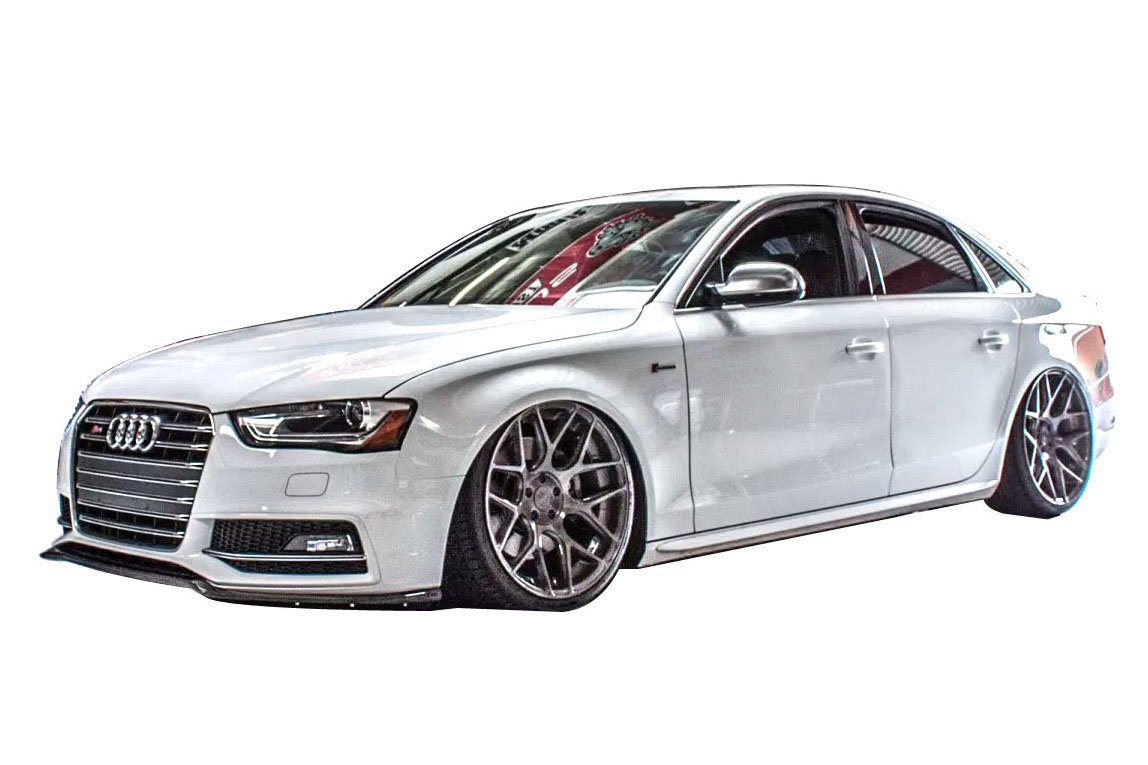DEVAL Audi S4 / A4 Carbon Fiber Front Lip Spoiler [D28241]